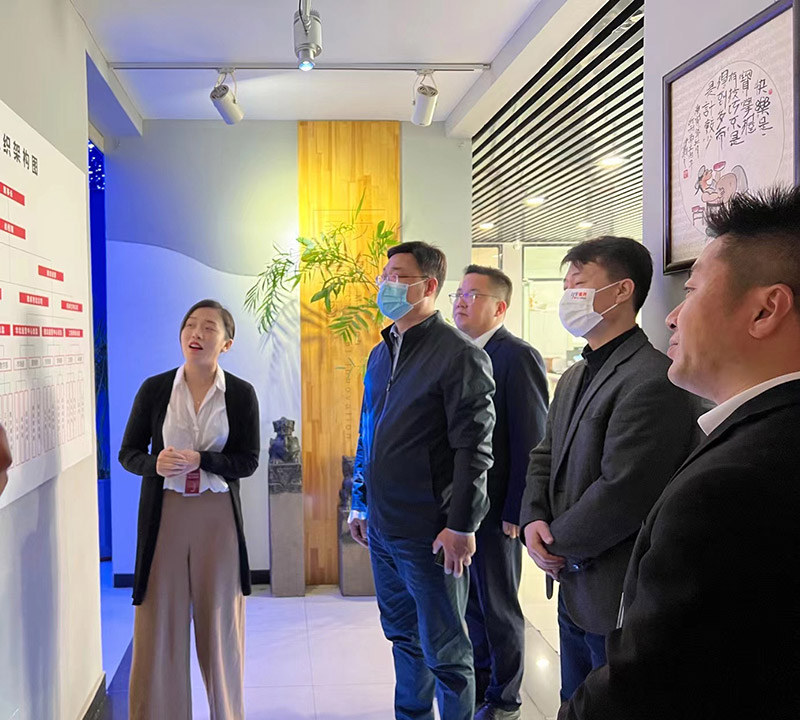 邯鄲市復(fù)興區(qū)委常委、宣傳部長(zhǎng)李巖濤來(lái)公司調(diào)研指導(dǎo)工作